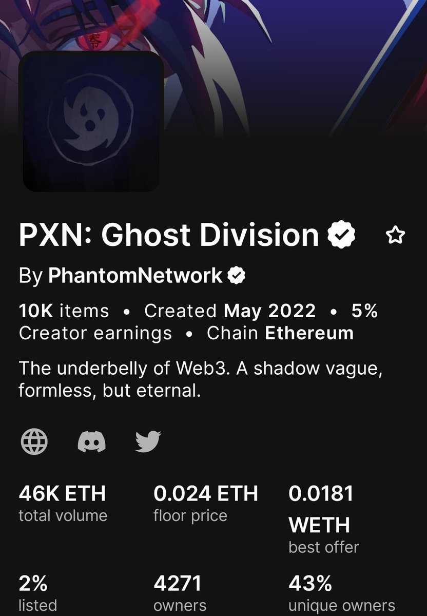 Staying mad at a team and hurting your own bags doesn't sound very rationale. <a href="/projectPXN/">Phantom Network</a> is still around. <a href="/Pants_shh/">lil pants | 🚨🚔🚨</a>, <a href="/reicannon/">#0 Rei</a>, <a href="/dexd0x/">DΞX</a> still around. They just released a body pillow. Sure, not everyone's cup of tea, but they at least put out something.  $PXN