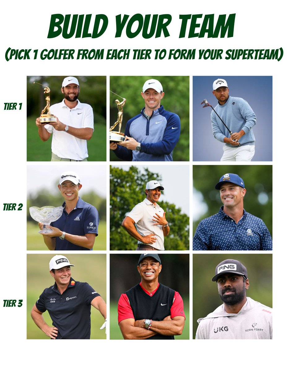 TheDROP_Pod's tweet photo. Which player from EACH tier are you choosing to build your Superteam?ย
ย Let us know your dream lineup in the comments and tell us who you think makes the BEST squad! #newjerseygolf #golfinginthegardenstate #golf #golflife #golfing #Buildateam #golftips #golfcommunity #pgatour https://t.co/5J3BeTdUg1