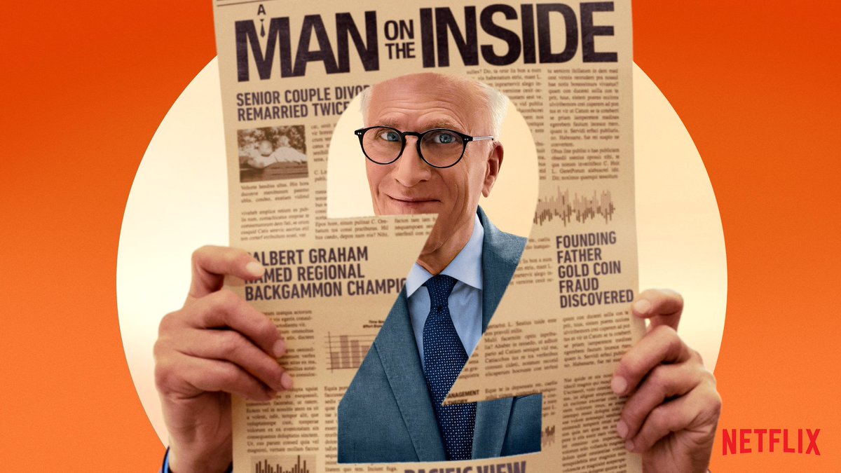 UniversalTV's tweet photo. There you have it! Charles Nieuwendyk will return for more sleuthing in Season 2 of #AManOnTheInside, only on @netflix. https://t.co/boxZSOTBqE
