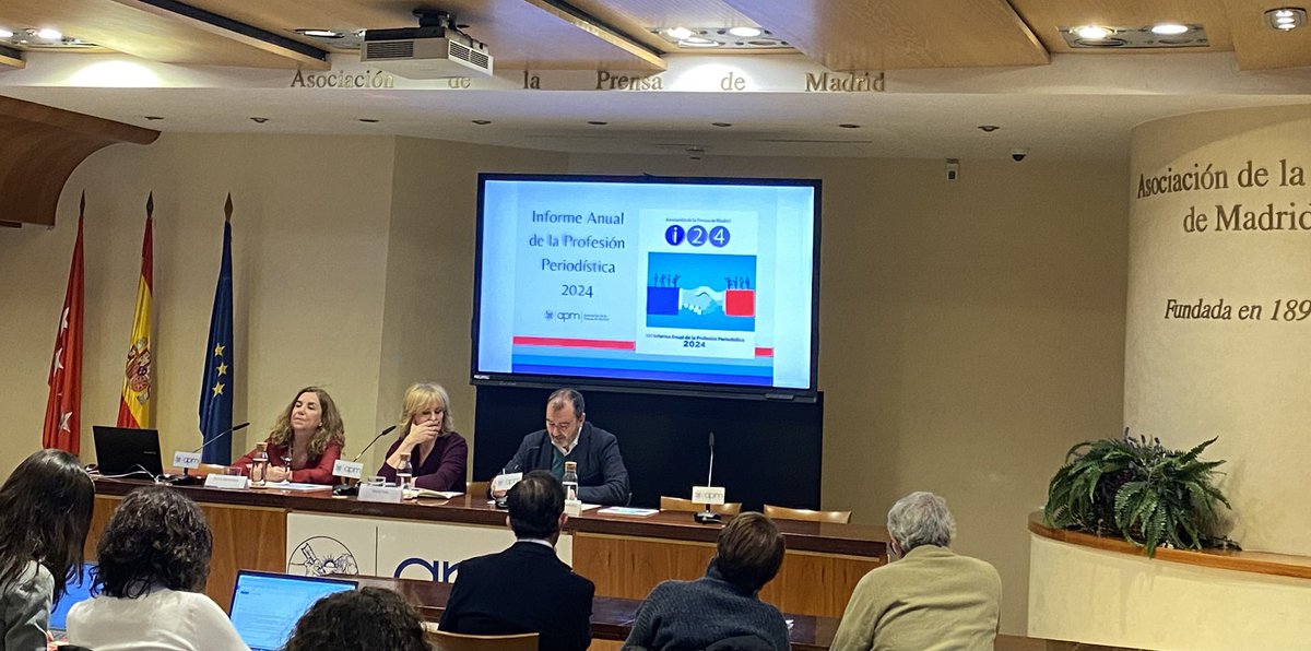 LolaRodriguezB's tweet photo. Se está presentando el XXI #InformeAPM referido a 2024 en la @aprensamadrid 
🧵👇 Algunos titulares👇 https://t.co/lajRMpCRp7