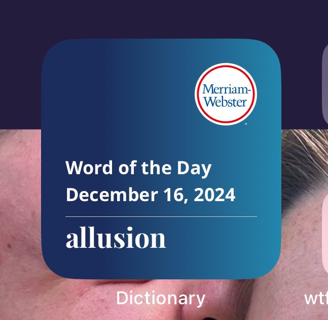 JHillaryBoobPhD's tweet photo. @MerriamWebster idk who the dev assigned to your app is, but PLEASE shake their hand and clap them on the back on my behalf for fixing the word of the day widget so the word is bigger and there isn’t a random white border anymore 🙌 https://t.co/3ly8Rr8XiJ