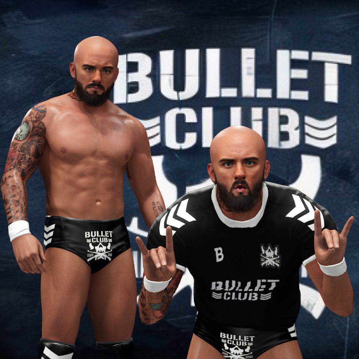 ConMakesCaws's tweet image. Bullet Clubs newest member!❌🤘🏼

Robbie X is now available in the CC!

Face Texture: @jptempleton 
Tattoos: @travisalekz 
Moveset: @iBudsMoves 

Thank you to all involved♥️ This can be found in #WWE2K24 using the below tags;

#robbiex #conmakescawz #britwres