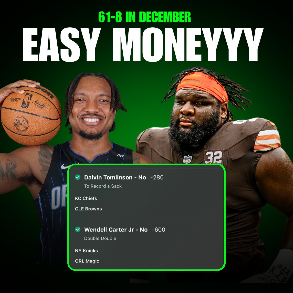 BOOM Another Hit 💥

We're stacking Ws all December (61-8) 🚀

Join the Whop, We’re not slowing down🦎
