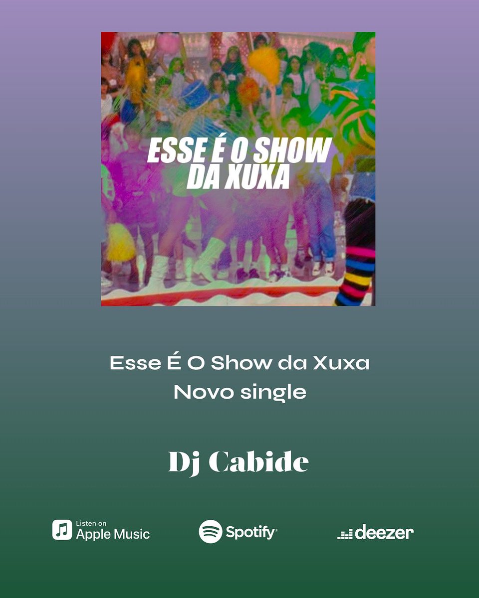 🎶 Destaque sua música com a ABACUOS! 🎶

🎤 Artista: Dj Cabide
🎵 Música: Esse É O Show da Xuxa
🔗 Ouça agora: bfan.link/esse-e-o-show-…

🌐 Saiba mais: abacuos.com