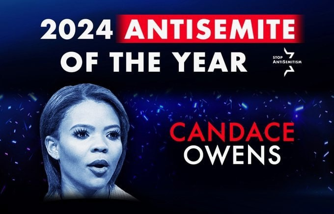 anubi77787292's tweet photo. #Candance👏👏👏🥇
L'ONG ebraica Stop Antisemitism ha nominato #CandaceOwens antisemita dell'anno 2024.
Una designazione come questa è un distintivo d'onore e un marchio di indipendenza. https://t.co/XdJxZl0AWW