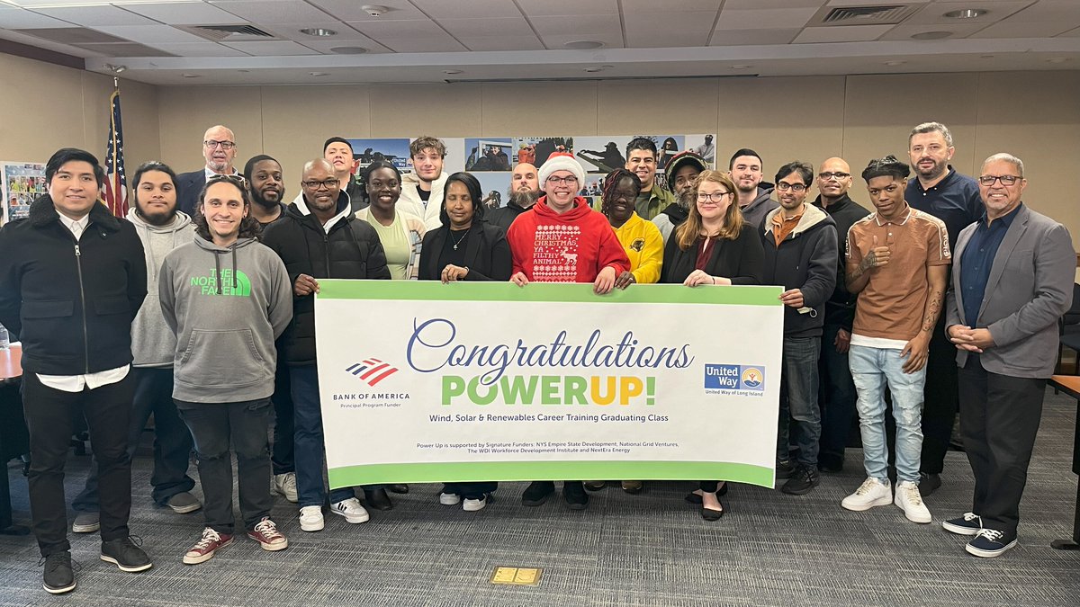 That's a wrap on our 2024 Workforce Training Development Academy #PowerUp graduates! Thank you, <a href="/bankofamerica/">Bank of America</a>, for helping shape the future of employment in Long Island’s energy sector. Visit unitedwayli.org/WorkforceAcade… to learn more about the next cohort.
