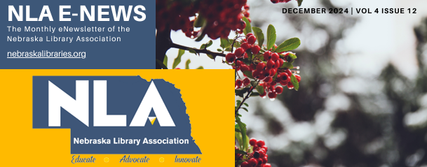 NebLibraries's tweet image. Our final e-newsletter of the year features a farewell letter from outgoing NLA President Tammi Thiem, our legislative agenda for 2025, and a chance to meet our brand new Administrative Assistant!
Read it here: nebraskalibraries.org/images/downloa…