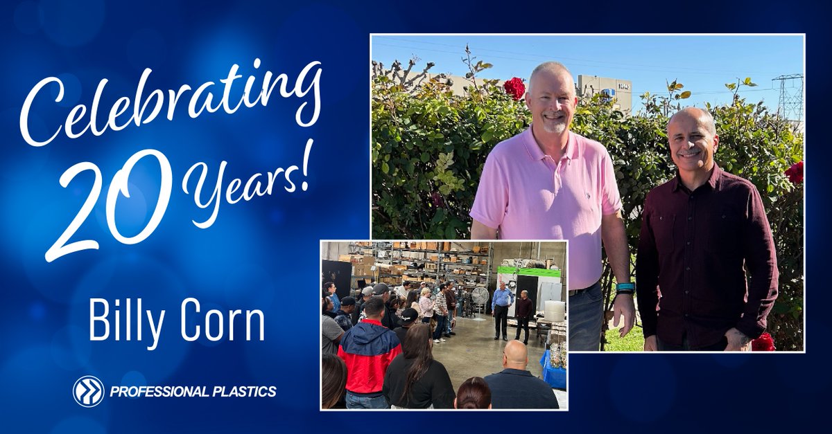 Join us in celebrating Billy Corn’s remarkable 20-year anniversary! Billy is one of our dedicated Production Managers based in Chino, CA, where they hosted a luncheon to celebrate his decades-long journey with the company.

Congrats, Billy! Here’s to many more years of success.