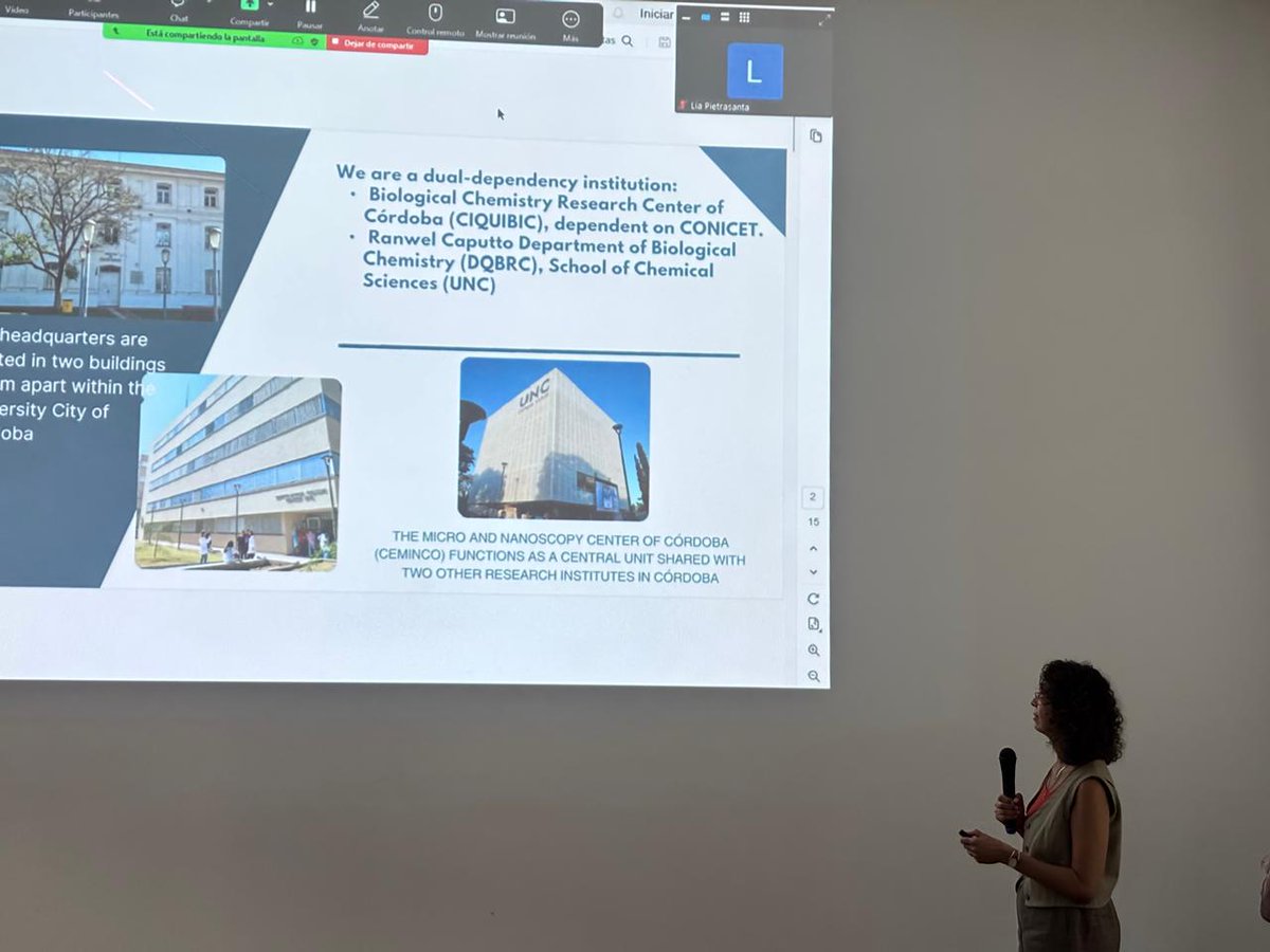 red_cebem's tweet photo. 🇦🇷María Laura presented @CIQUIBIC mission to generate knowledge with high quality standard across three key areas of biosciences and showcased the equipment available at this node!
#CEBEM #ImagingTheFuture https://t.co/Ug2DFz7LAZ