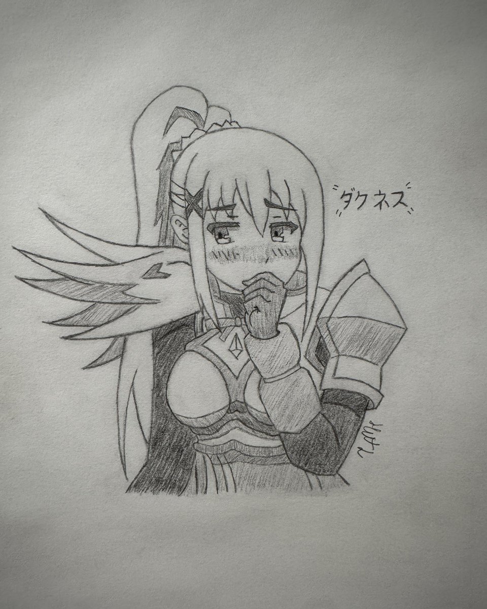 Cookiebro131's tweet photo. Darkness Sketch ✨
Been awhile since I posted art 😅 but I’m back with Lalatina Ford Dustiness 🔥
#KonoSubarashiiSekainiShukufukuwo #konosuba #sketchart https://t.co/zV3fMiH84o