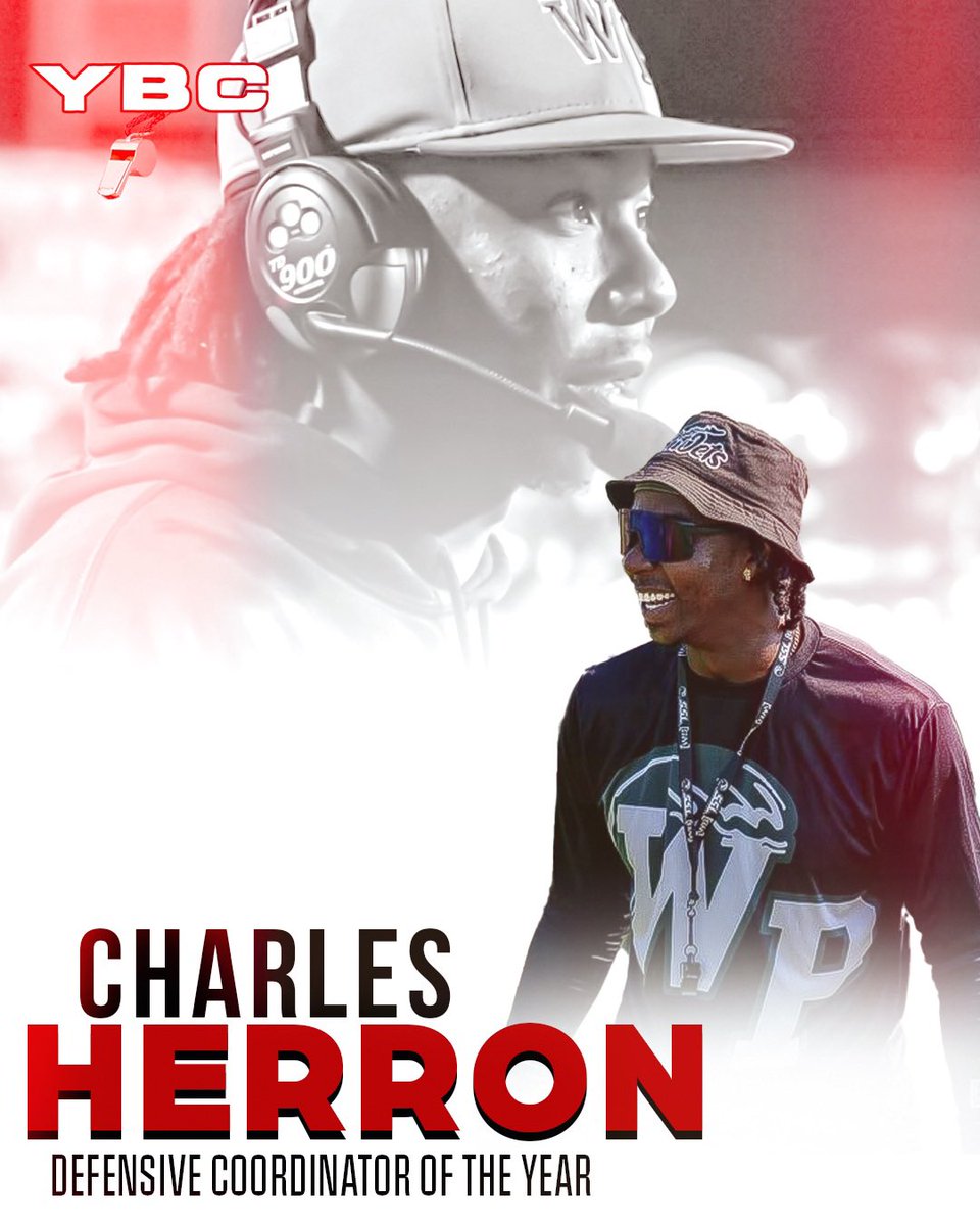 🚨 2024 YBC AWARDS 🚨

Congratulations to Coach Charles Herron on winning the YBC Defensive Coordinator of the Year Award. 

<a href="/WP_Athletics/">West Point Green Wave #TooMuchPoint</a> | #YBCTheMovement