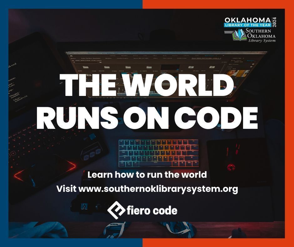 soklibrarysys's tweet image. Unlock the world of coding from the comfort of your home with Fiero Code, now available as an e-resource at our library! Visit buff.ly/3Bzy15Y to get started.🌎💻 #CodingFromHome #FieroCode