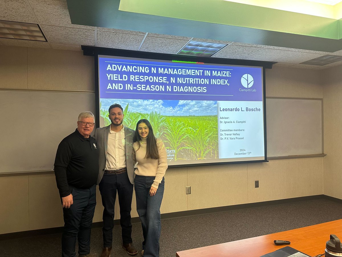 🎉 We proudly announce that <a href="/bosche_leonardo/">Leonardo Bosche</a> successfully defended his MSc thesis, “Advancing N Management in Maize: Yield Response, N Nutrition Index, &amp; In-season N Diagnosis” 

Leo was a visiting scholar in 2018, in 2022 he was a Field Coordinator, &amp; in 2023 he started his MSc