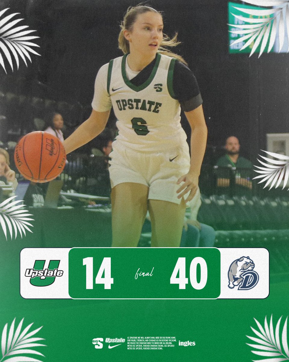 upstateWBB's tweet photo. Olivia Forster leads Upstate at the break with a career-high five markers, knocking down a pair of field goals.

Five Spartans found the scoring column in the first half with Ava Miller just behind Forster with three markers.

#SpartanArmy ⚔ https://t.co/cwir4PXYbW