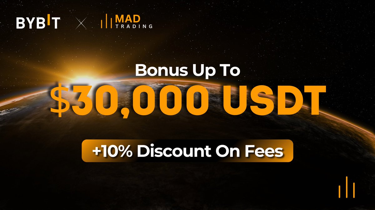 M_A_DTrading's tweet photo. 🔥Exciting News For Our Community🔥

We're proud to announce that we've just formed a partnership with @Bybit_Official

🔸 Trade with us and Get up to $30,000 Bonus on Bybit + 10% Discount on Fees 🔸
🔗 https://t.co/Z7eBaiytC8

Happy Trading! https://t.co/h7OSwOsZzS