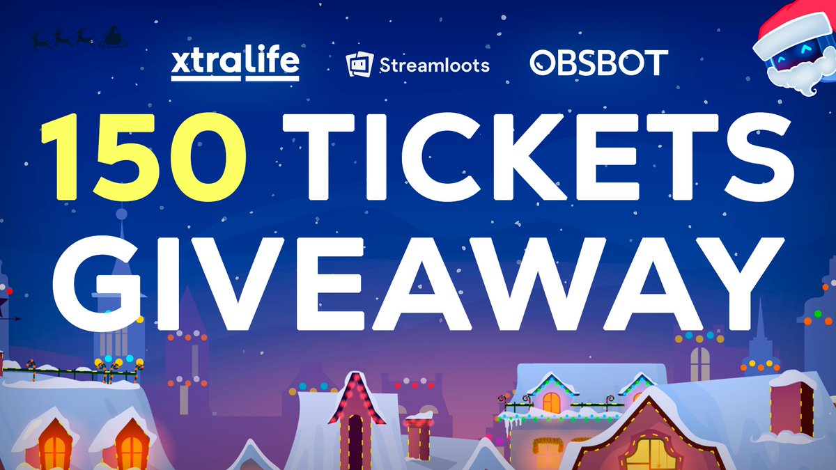 streamloots's tweet photo. ❄️ 150 TICKETS GIVEAWAY ❄️

Remember that each ticket = one entry in the giveaways of our Christmas Event! 🎟️ How to participate:

1️⃣ Follow @Streamloots
2️⃣ RT
3️⃣ Reply with your Streamloots username

Ends on Friday 20th, 3 winners (50 tickets per winner) ✨ https://t.co/S6YzdiHFrx