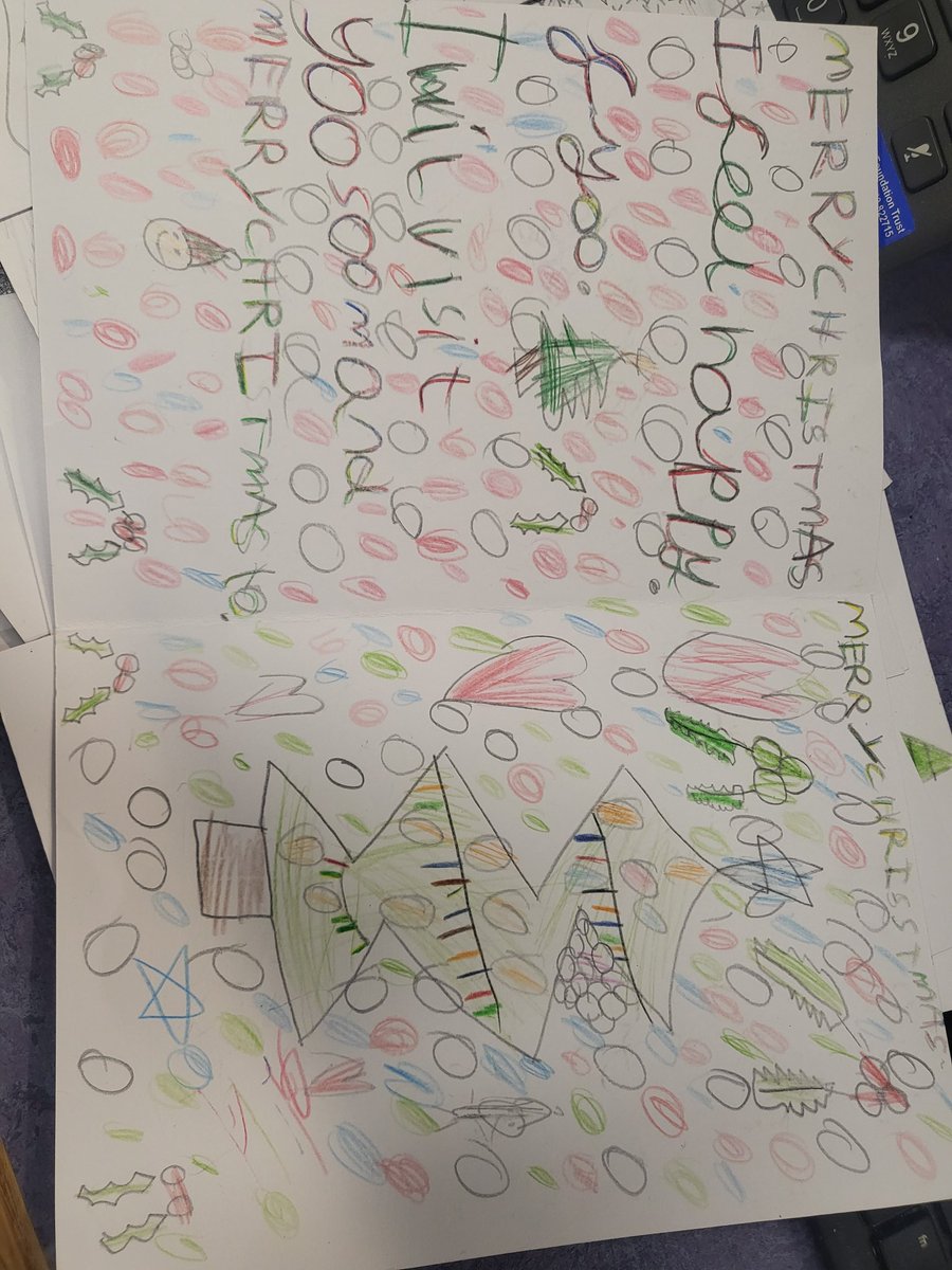 Beautiful Christmas Cards for our patients, made by local children ❤️ #wwl #wigan