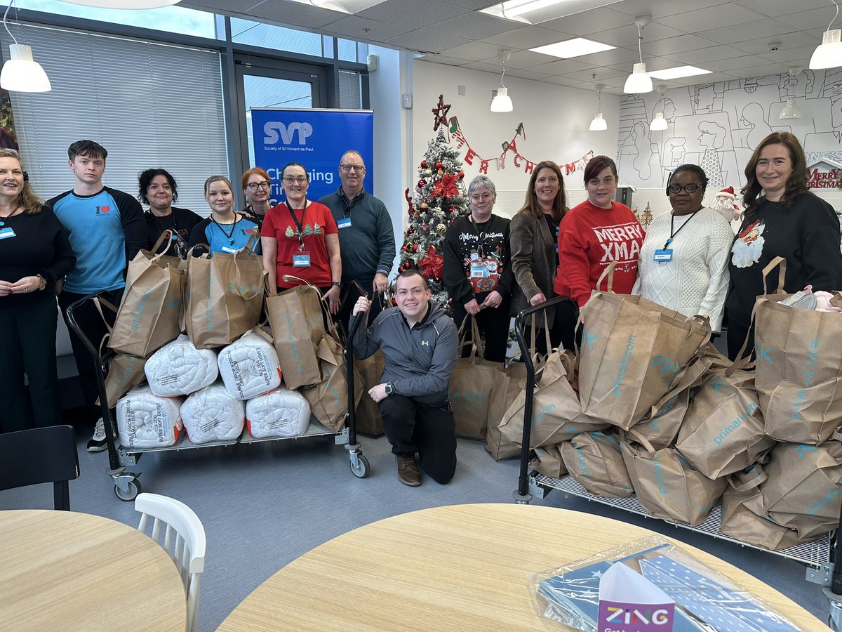 Huge thank you to the staff at Pennys who organized a fantastic collection of clothing towards the St. Vincent de Paul #Tralee Carepack initiative.  Also to huge thank you to the public who supported it.  The staff in Pennys also raised €750 in Pennys Gift cards.