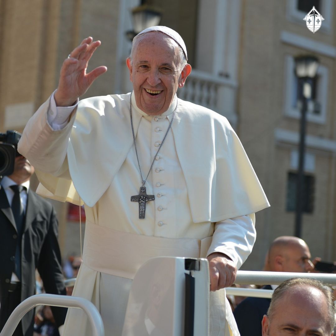 Today, we celebrate the birthday of our Holy Father, Pope Francis. We give thanks for his life and leadership in guiding the Church. Let us lift him and all Church leaders in prayer, that they may continue to follow Christ's teachings.