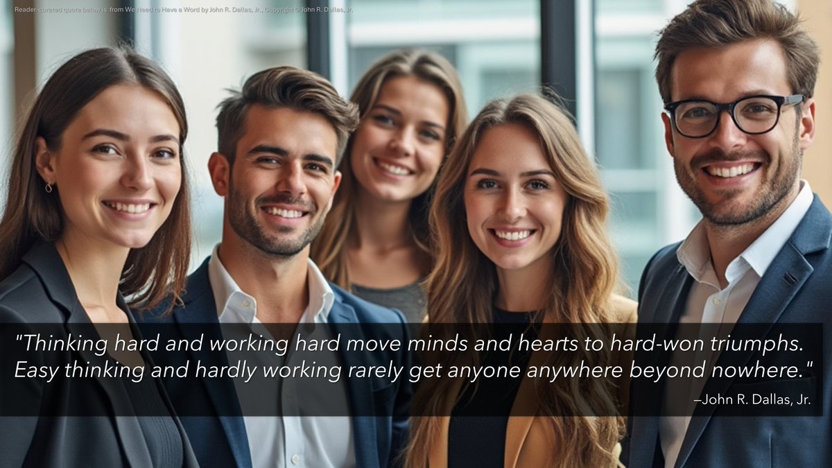 JohnRDallasJr's tweet photo. #ThinkingHurts we're told by #neuroscientists. When your mind is busy thinking with #EffortfulThinking, do you occasionally say, "My head hurts?" It does. Don't avoid #neurodiscomfort caused by #HigherOrderThinking's #System2Thinking. It will pass. "No brain pain, no mind gain."