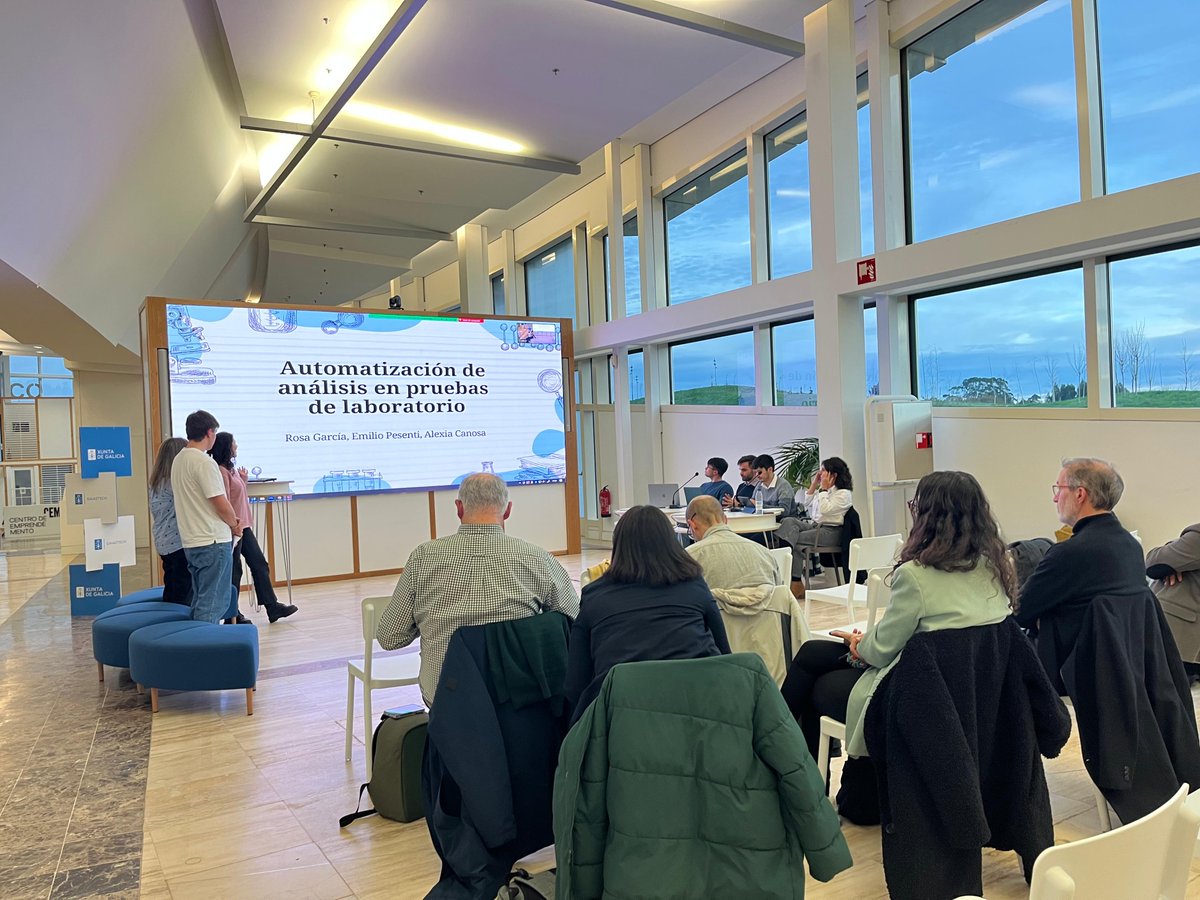 amtega's tweet photo. 👩‍🏫Onte luns e hoxe martes acollemos no @gaiastech as presentacións dos proxectos PIIA 1 do Grao de #IntelixenciaArtificial da @UniversidadeUSC https://t.co/fPHnJ50wDM