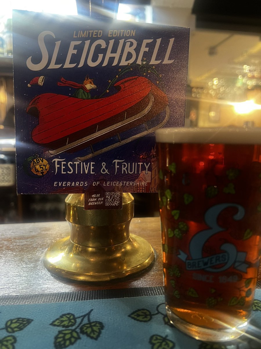 Just arrived on the bar in time for Christmas! @Everards1849
