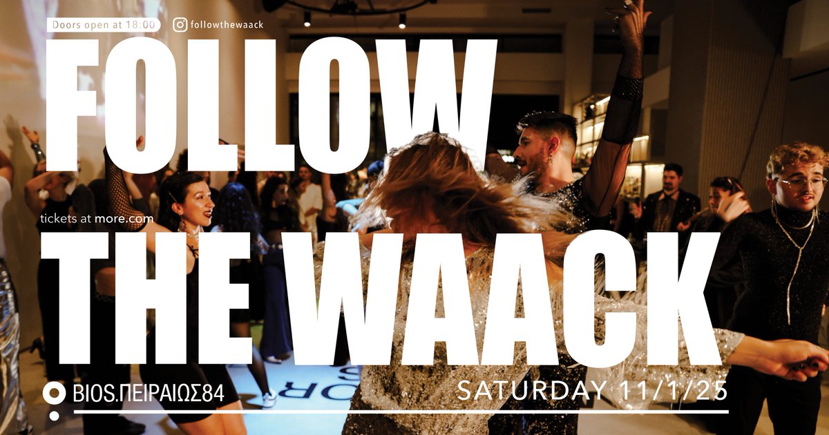 Kroma_Magazine's tweet photo. Athens will become the center of the global dance scene with "Follow the Waack 2025".

https://t.co/L7cYAKU2fO

#KROMA #kroma_magazine #art_magazine #waacking
#dance #Athens #festival #ios #android https://t.co/2Hvv8wcUlN