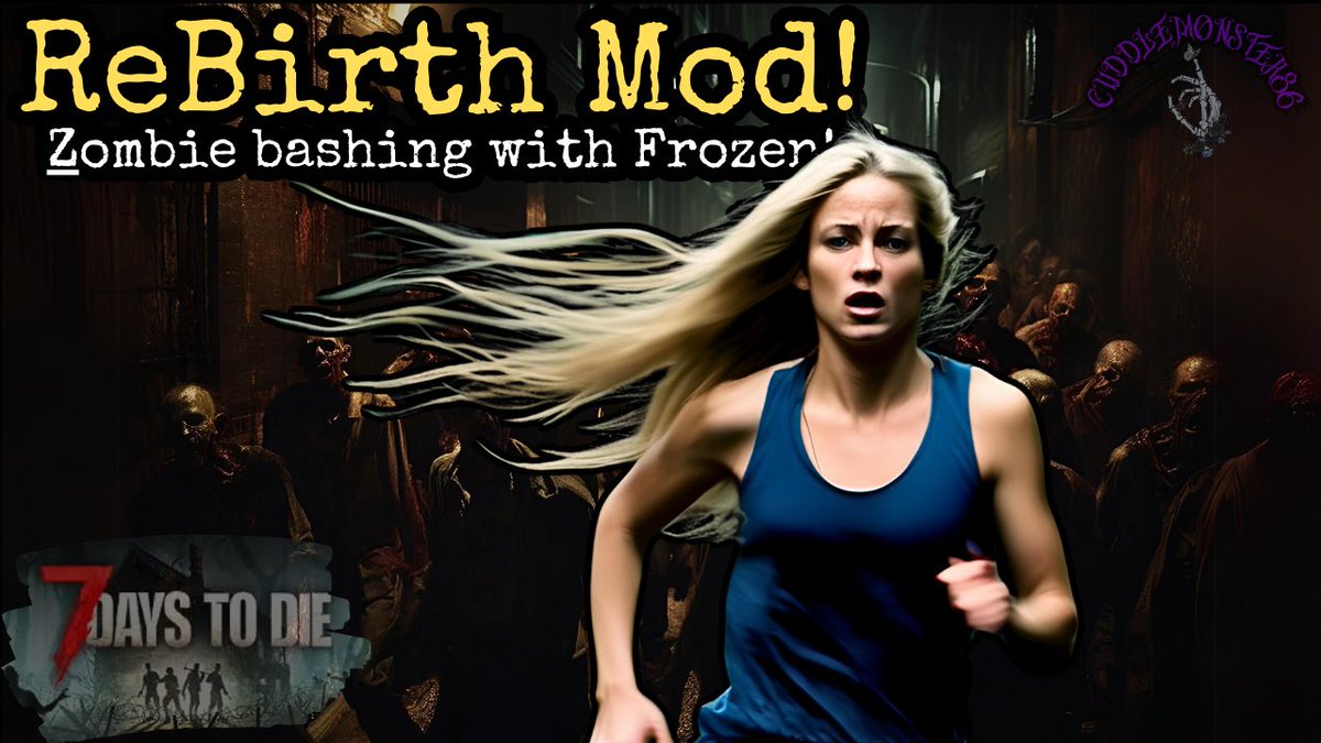 CuddleMonster86's tweet image. Checking out the ReBirth mod for 7 Days To Die!
I’m not alone today, as Frozen will be joining me. 
Twitch integration will be on, as always!
Come join the chaos!
🖤

#7DaysToDie #zombies #streamed #twitch
