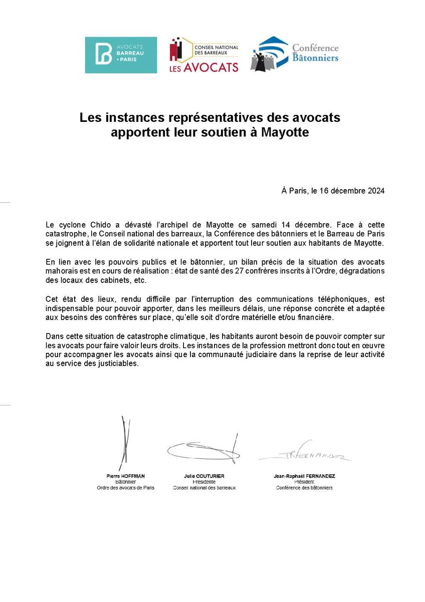Conseil national des barreaux - les avocats tweet media