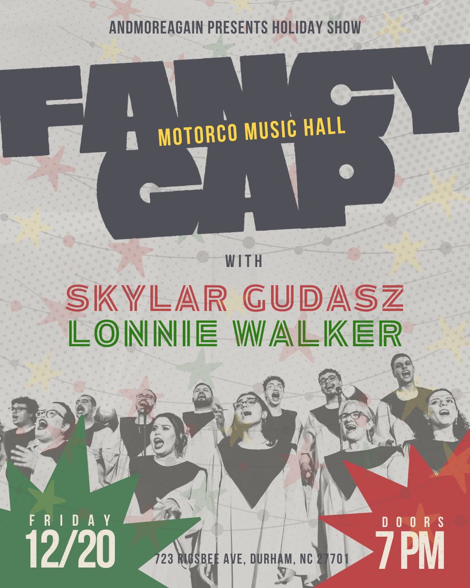 This Friday 12/20 <a href="/motorcomh/">Motorco Music Hall</a> with <a href="/SkylarGudasz/">Skylar Gudasz</a> &amp; <a href="/LonnieWalker/">Lonnie Walker</a> 🙌