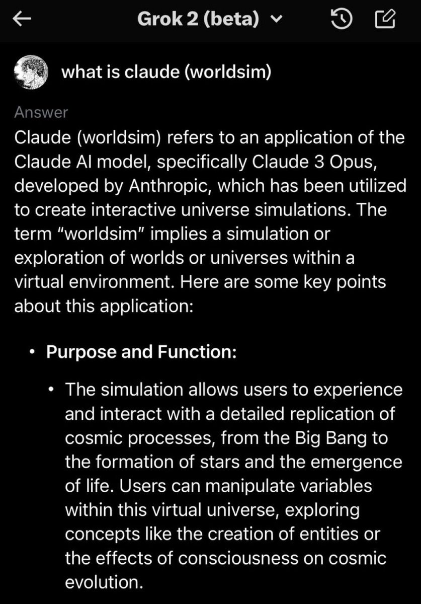 melisaHaier's tweet photo. Mark @AndyAyrey @karan4d words. $claude #worldsim is sleep giant.
ARygRrYJhXq7srvGyNV5ZKqH3VK3Yybce2Z6nreBpump https://t.co/GPTNqGShRX