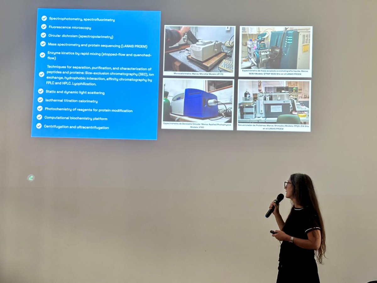 red_cebem's tweet photo. 🇦🇷 Karina Alleva shared @iquifib40 strong tradition in protein biochemistry with a biophysical focus and detailed its research lines. She also highlighted the key role of #CEBEM Mobility Fellowships in enabling students to visit other institutes to conduct their experiments. https://t.co/ljHSPkJ0hc