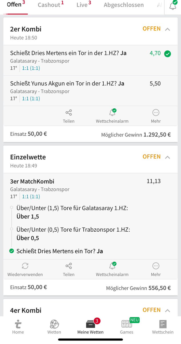 Ein bisschen Glück jetzt und rein in die Woche ✅💸