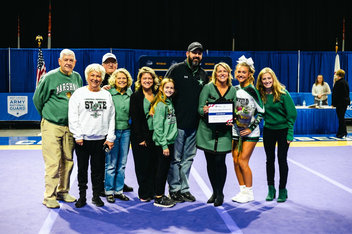 TheWVSSAC's tweet photo. Natalie Zigmond of Winfield was recognized as the 2023-24 National Federation Coaches Association Coach of the Year for Cheer over the weekend. Congratulations, Natalie! https://t.co/MMM4mzyo2R