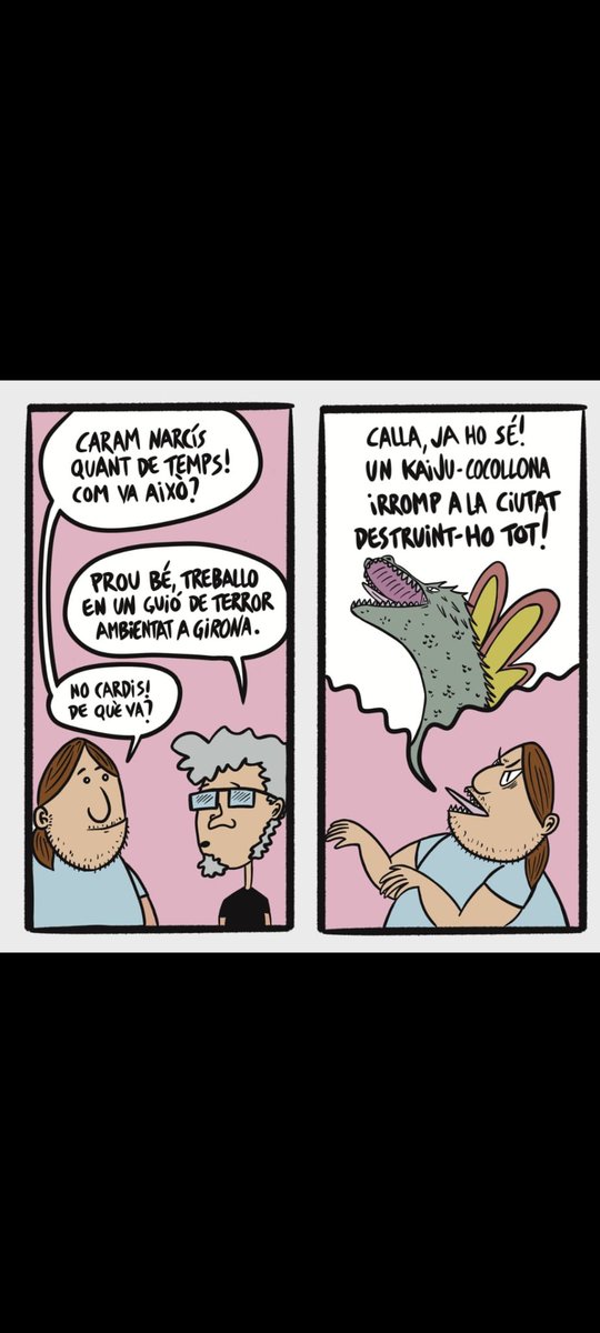 alarru's tweet image. Dissabte passat no l'altre em van concedir el primer premi de l'ACOCOCOMIC, el concurs de tires còmiques de l'@acocollonat! Gràcies als organitzadors per haver-la escollit i sobretot per organitzar tremendíssim festival dedicat al cinema de gènere. La tira és aquesta 👇