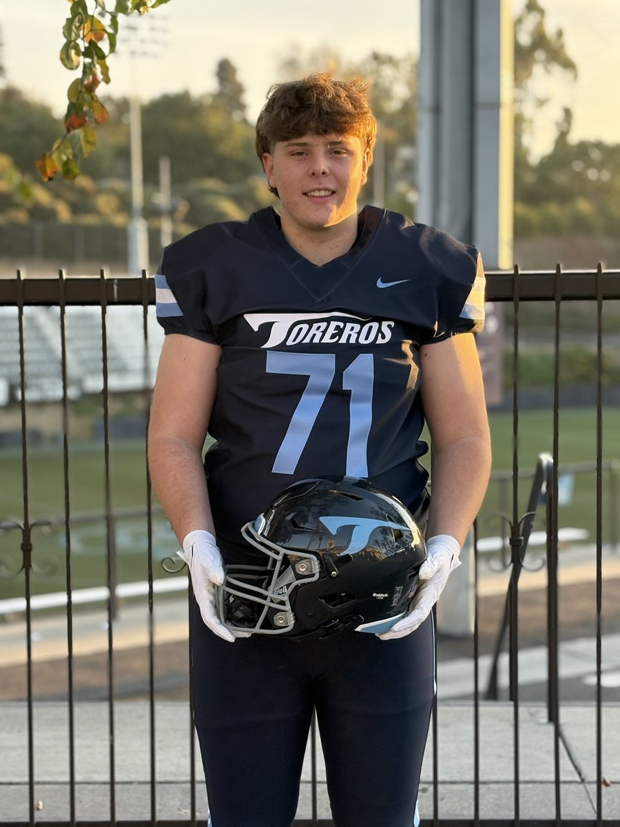 Had an amazing official visit to <a href="/USDFootball/">San Diego Football</a>. Thank you to all the coaches for making the weekend special. 

<a href="/coachsweetlou/">Louis Cortes</a> <a href="/AustenJacobs/">Coach Jacobs</a> @Coach_Govan <a href="/CoachRocket73/">Noah Reilly</a> 
<a href="/DWisePreps/">Dominique Wise M.Ed</a> <a href="/bcpfootball/">Bellarmine Football</a>