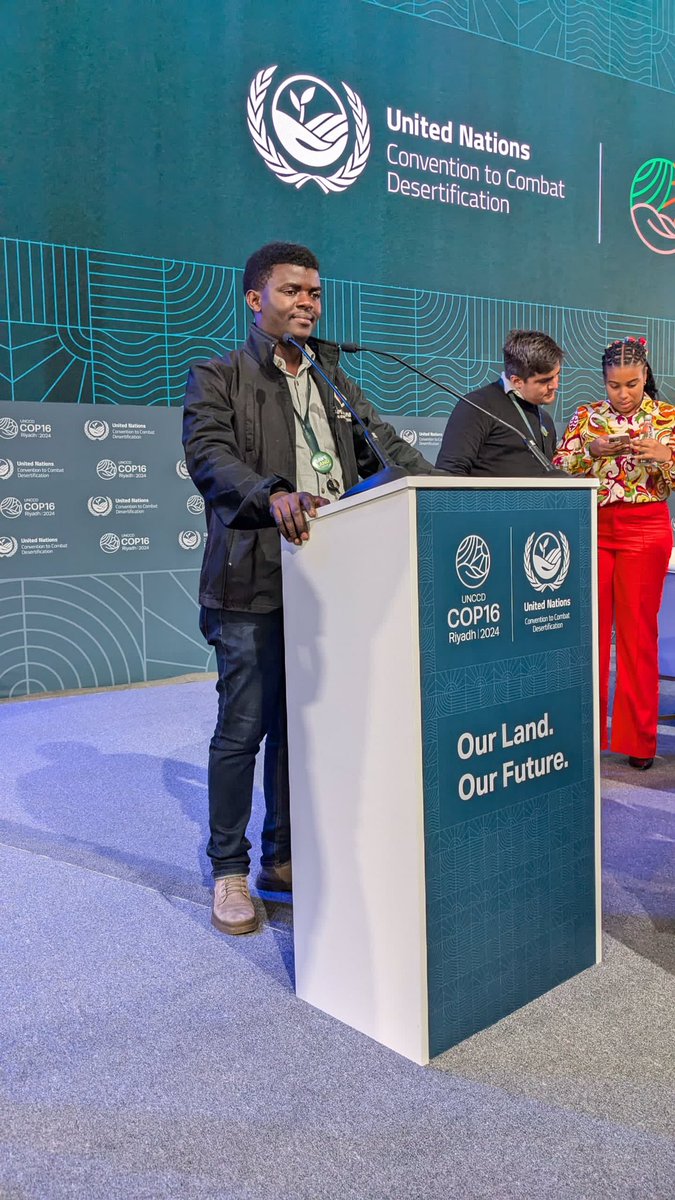 CSIofficials's tweet photo. Crispin Ngakani you've been an outstanding representative for Climate Solution International at @Cop16Riyadh . Thank you for embodying our shared commitment to a sustainable future and driving ambitious action on a global stage! https://t.co/w3ZR0JwugT