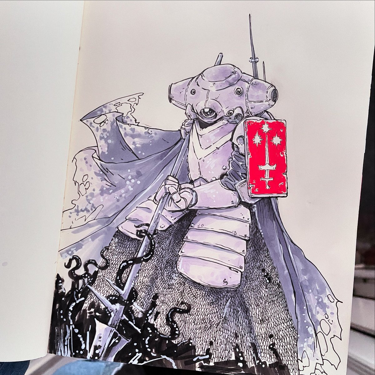 Observer sketch from <a href="/TrenchCrusade/">Trench Crusade</a> #trenchcrusade