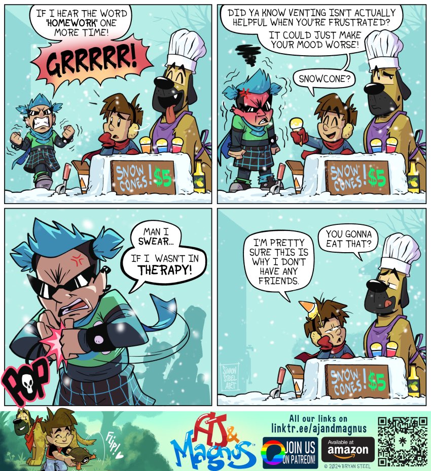 Venting

There’s a good time for good advice. This wasn’t it! 

Come check out our Patreon if you wanna show some support for our work now going for 10 years and counting! Thank you!