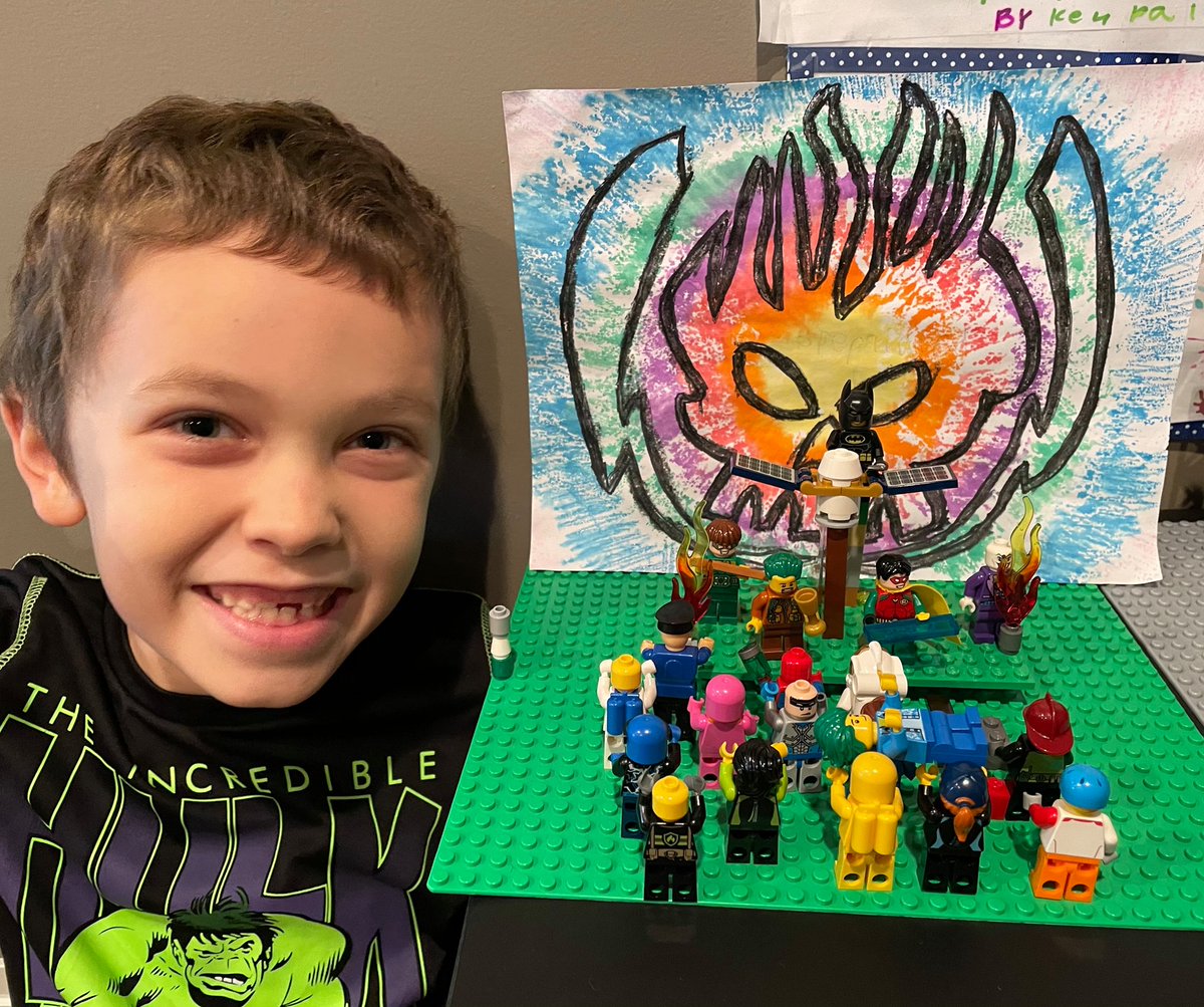 ynotrenken's tweet photo. Memory from 4 year ago! My son Brady in art class created the @offspring  tie-dye logo, then came home &amp; created an Offspring LEGO concert! Love the crowd surfer! He still loves The Offspring &amp; LEGOS!  @TheGnudz @toddsplanet @BrandonPertz https://t.co/0ZO5CZ6MNd