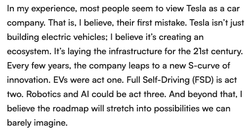 NightviewCap's tweet photo. New essay from @NightviewCap CIO @ArneAlsin: 

Confessions of a Crazy Stock Picker Part II: Tesla and the Art of Long-Term Thinking

https://t.co/FsAIEbehM0 $tsla