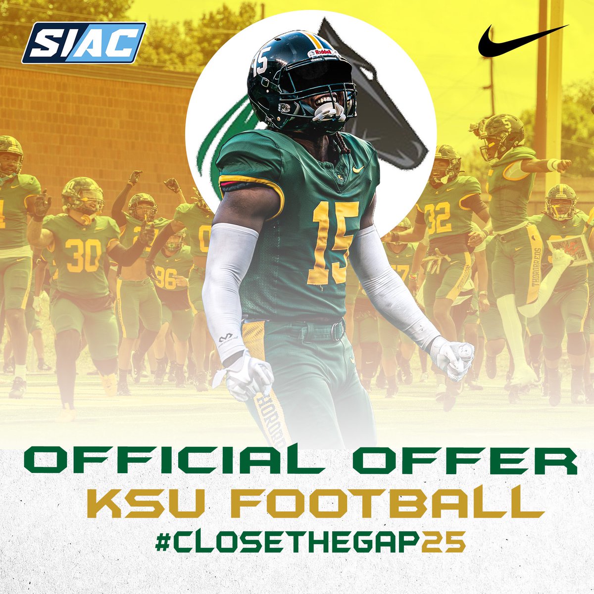 Blessed to receive an offer from Kentucky State University
