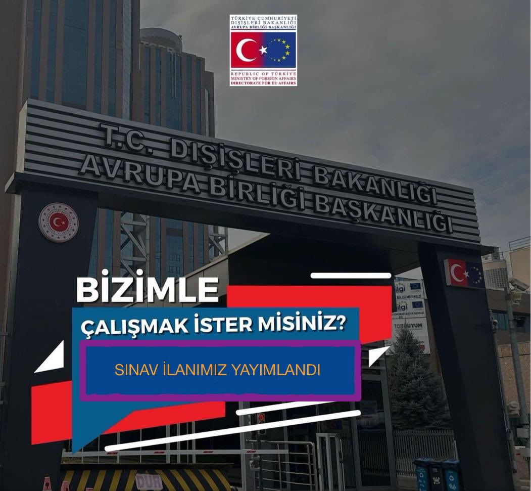 AB Başkanlığı kapılarını gençlere bir kez daha açıyor.

Aranılan nitelikleri sağlayan gençlerimizi yapılacak sınava başvurmaya davet ediyoruz. 📚✍️🎓

Kadrolarımıza katılacak 12 AB İşleri Uzman Yardımcısı ile ülkemizin AB süreci daha da güçlenecek 🇹🇷🇪🇺

🔗resmigazete.gov.tr/ilanlar/eskiil…