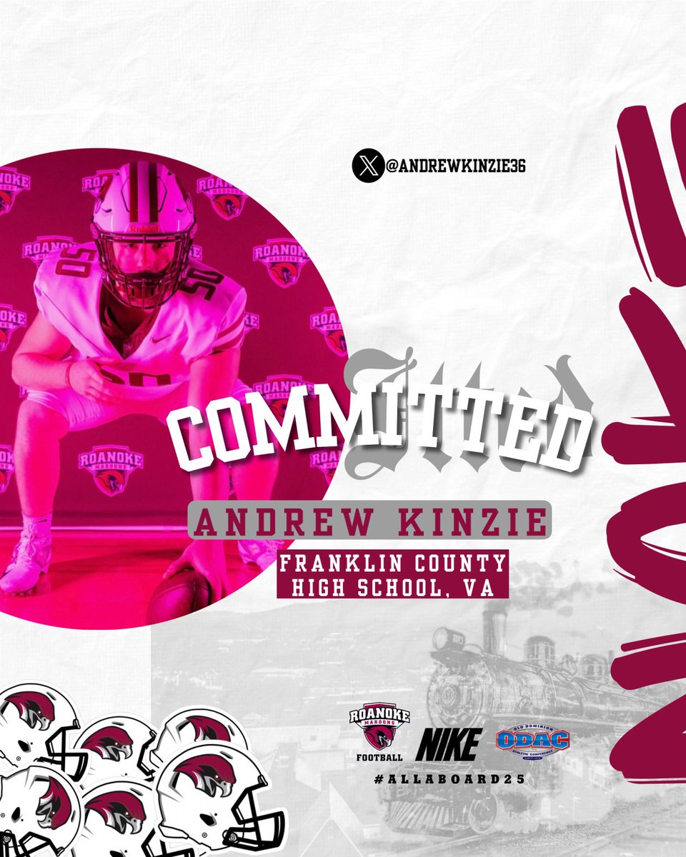 Andrew Kinzie (@andrewkinzie36) on Twitter photo After long consideration and long talks with my parents and coach’s I’ve decided I will be committing to Roanoke college I wanna thank my coach’s and parents and family for getting me to this place #gonoke <a href="/RoanokeFB/">Roanoke College Football</a> <a href="/BryanStiney/">Coach Stiney</a> <a href="/CoachGiancola/">Mike Giancola</a> <a href="/CoachGerardJ/">Gerard Johnson</a> <a href="/Coach_Ferrick/">Mitch Ferrick</a> After long consideration and long talks with my parents and coach’s I’ve decided I will be committing to Roanoke college I wanna thank my coach’s and parents and family for getting me to this place #gonoke <a href="/RoanokeFB/">Roanoke College Football</a> <a href="/BryanStiney/">Coach Stiney</a> <a href="/CoachGiancola/">Mike Giancola</a> <a href="/CoachGerardJ/">Gerard Johnson</a> <a href="/Coach_Ferrick/">Mitch Ferrick</a>