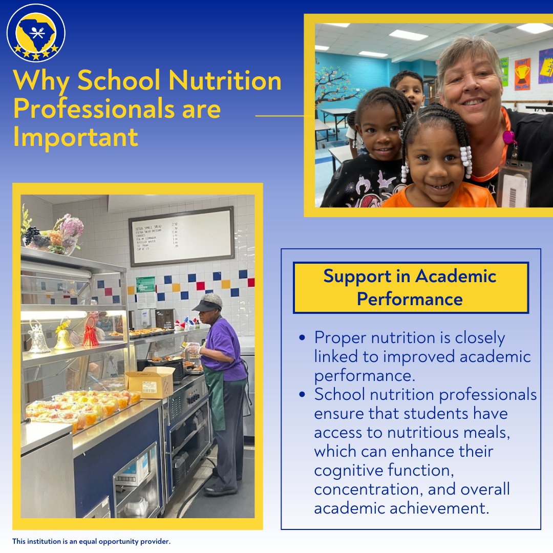 ecsdnutrition's tweet photo. School nutrition professionals provide students with the fuel they need to excel. π― Our cafeterias' balanced meals are key to academic excellence! π
@ECSD_SC #EdgefieldSC #EdgefieldSouthCarolina #Edgefield #SCSchools #EdgefieldCounty https://t.co/8FFo99p9SG