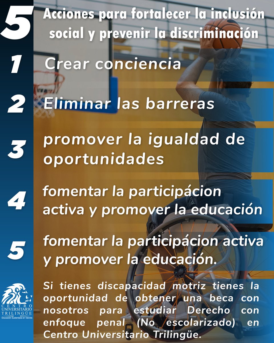 CTrilingue's tweet photo. Juntos podemos marcar la diferencia. Con pequeñas acciones, logramos grandes cambios para una sociedad más justa y equitativa. 💪✨

💬 Descubre las 5 claves para hacer la inclusión una realidad.

#SomosLeones 🔴 #SomosCUT 🦁 #LaUniQueSirve 🔵 https://t.co/Nz489zWfyd