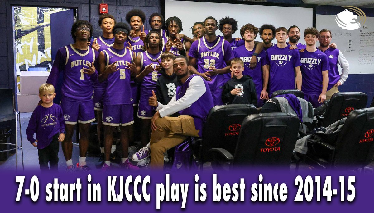 ButlerGrizzlies's tweet photo. Best start to conference play in 𝟏𝟎 𝒚𝒆𝒂𝒓𝒔👀

Plenty of work to be done heading into the break!🏀

The 2014-15 squad under Mike Bargen got off to an 8-0 KJCCC start, eventually winning the league and advancing to the national tournament. https://t.co/2tZGjinRaH