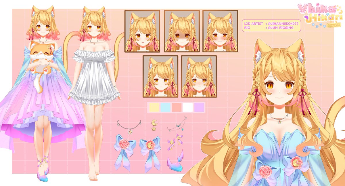 Vhika Hikari 😺🌙 | OPEN PO CFXX (@vhikariin) on Twitter photo Like the moon and stars shining in the sky, a Moon Cat is here ready to make your days brighter! (●'◡'●)♡
🌙 Character Sheet Vhika Hikari 🌙
L2D: <a href="/jihanneko4072/">Jineko Nyaan</a>
Rig : <a href="/jun_rigging/">🍫 ARIYA JUN | Rigging Commission CLOSED</a>
💛💛💛💛 Like the moon and stars shining in the sky, a Moon Cat is here ready to make your days brighter! (●'◡'●)♡
🌙 Character Sheet Vhika Hikari 🌙
L2D: <a href="/jihanneko4072/">Jineko Nyaan</a>
Rig : <a href="/jun_rigging/">🍫 ARIYA JUN | Rigging Commission CLOSED</a>
💛💛💛💛