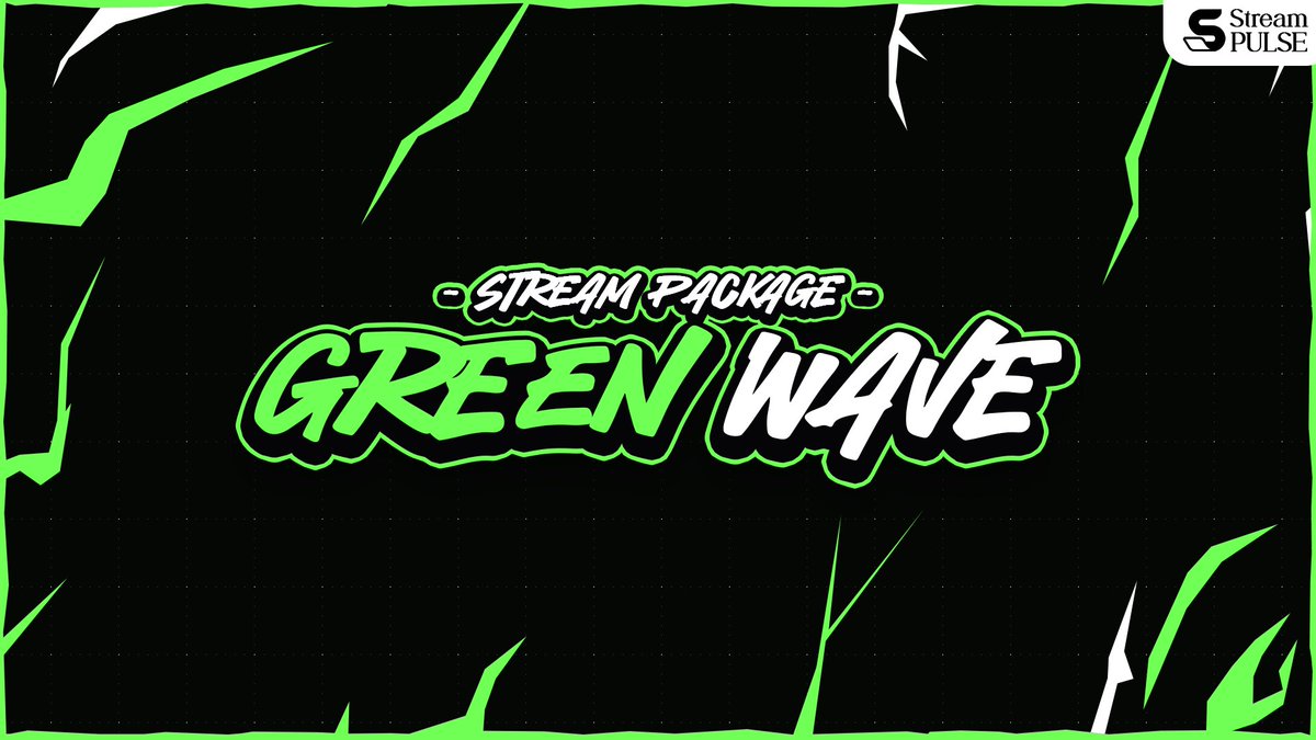 StreamPulseShop's tweet photo. Our latest 🔰GREEN WAVE🔰stream overlays theme is live on @streamlabs library! 

Download it here : https://t.co/NrowNSgRE7

#streampulse #streamoverlays #twitchoverlays #streaming #twitch #live #streamlabs https://t.co/LgYWohYLYo