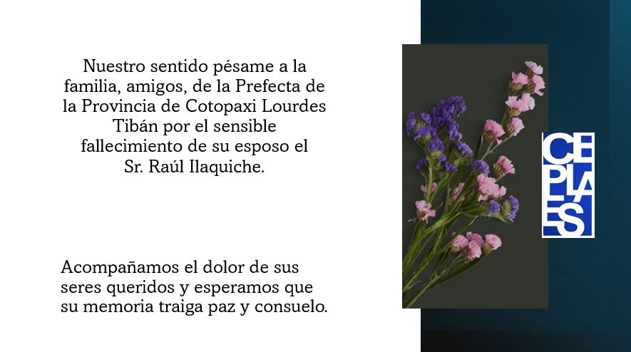 CEPLAES1's tweet photo. Desde Ceplaes extendemos nuestras condolencias. https://t.co/e7oumQRKf3